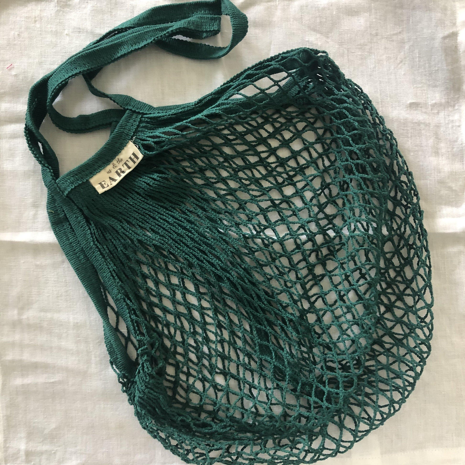 100% Organic Cotton Mesh Shopping Bag - Lightweight & VersatileSustainable Kitchen - Us and the Earth