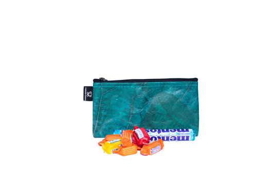 Vegan Leather Pouch - Blissful Organisation - Turquoise