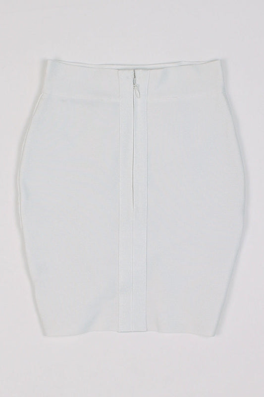 Jorge White Bodycon Skirt 6