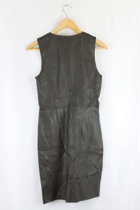 Scanlan & Theodore Leather Brown Dress S