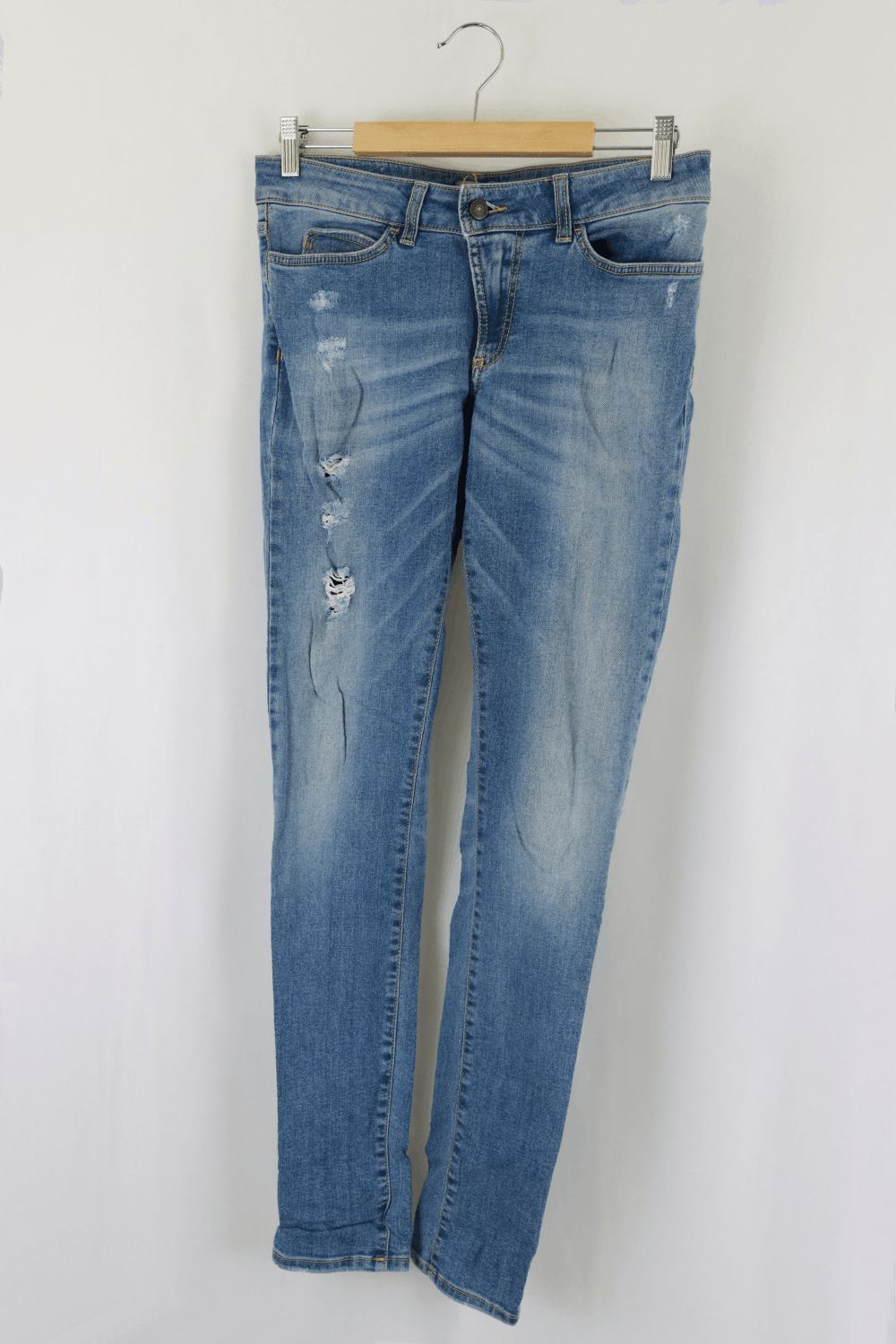 HunkyDory Slim Fit Mid Rise Blue Jeans 10