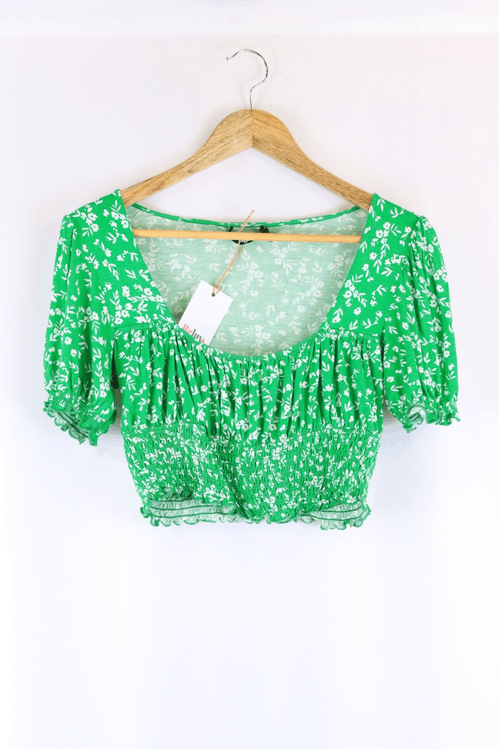 Sportsgirl Cropped Top Green S