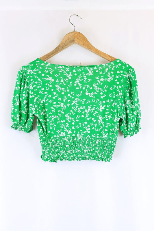 Sportsgirl Cropped Top Green S