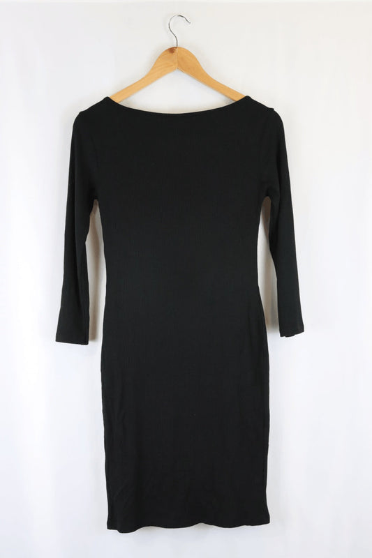 H & M Black Dress S