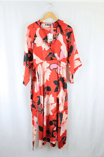 Zara Red Floral Dress