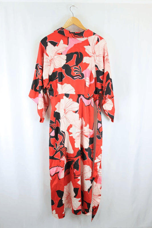 Zara Red Floral Dress