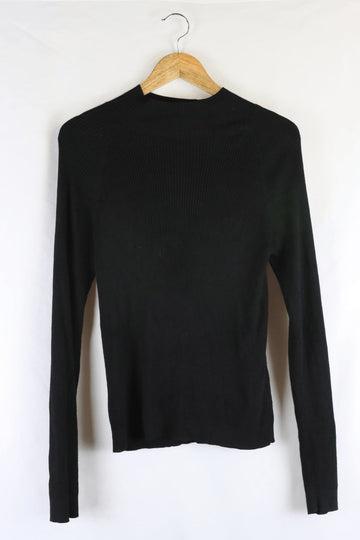 Piper Black Mock Neck Jumper S