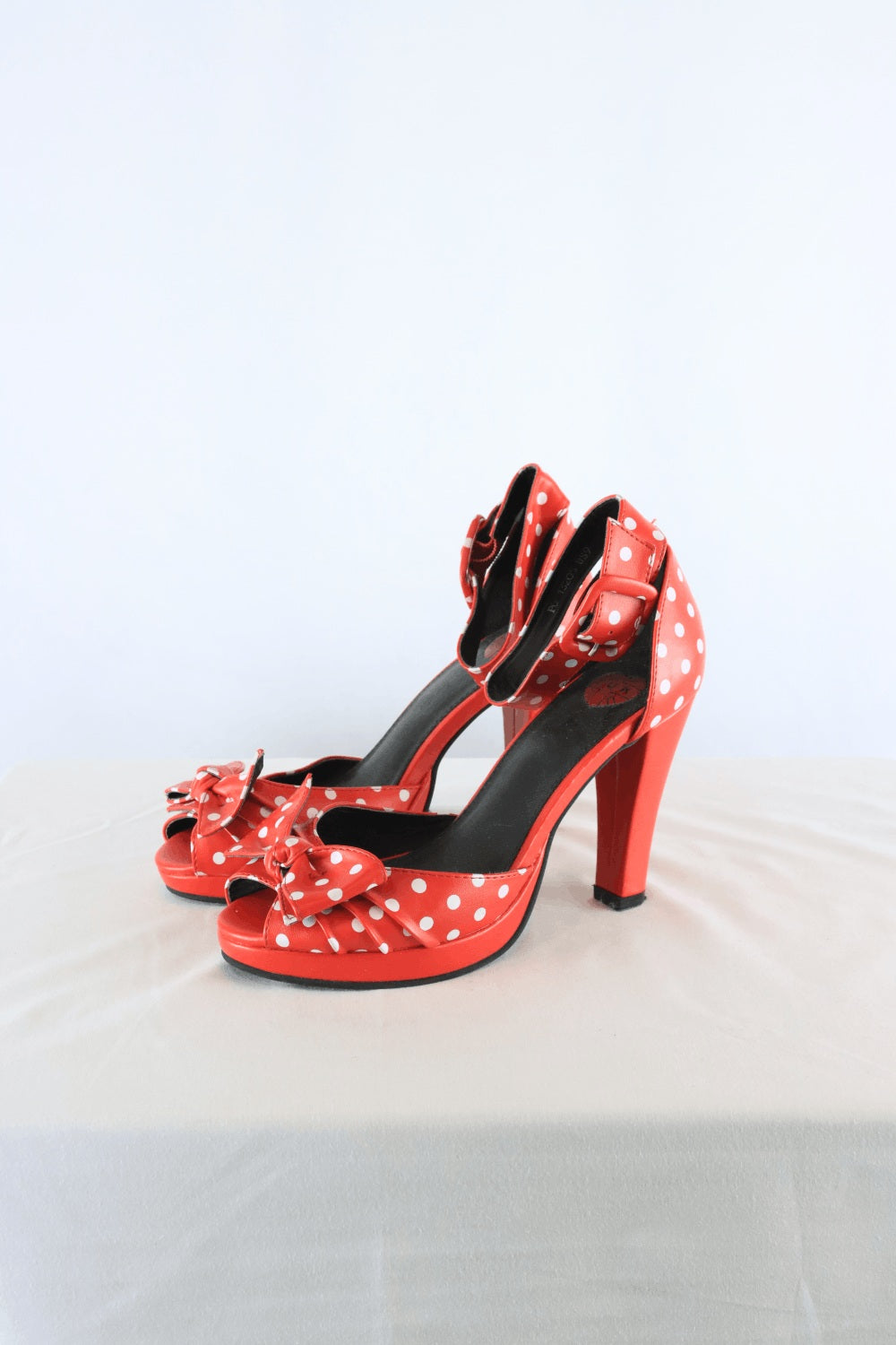 Tuk Red Polka Heels 9