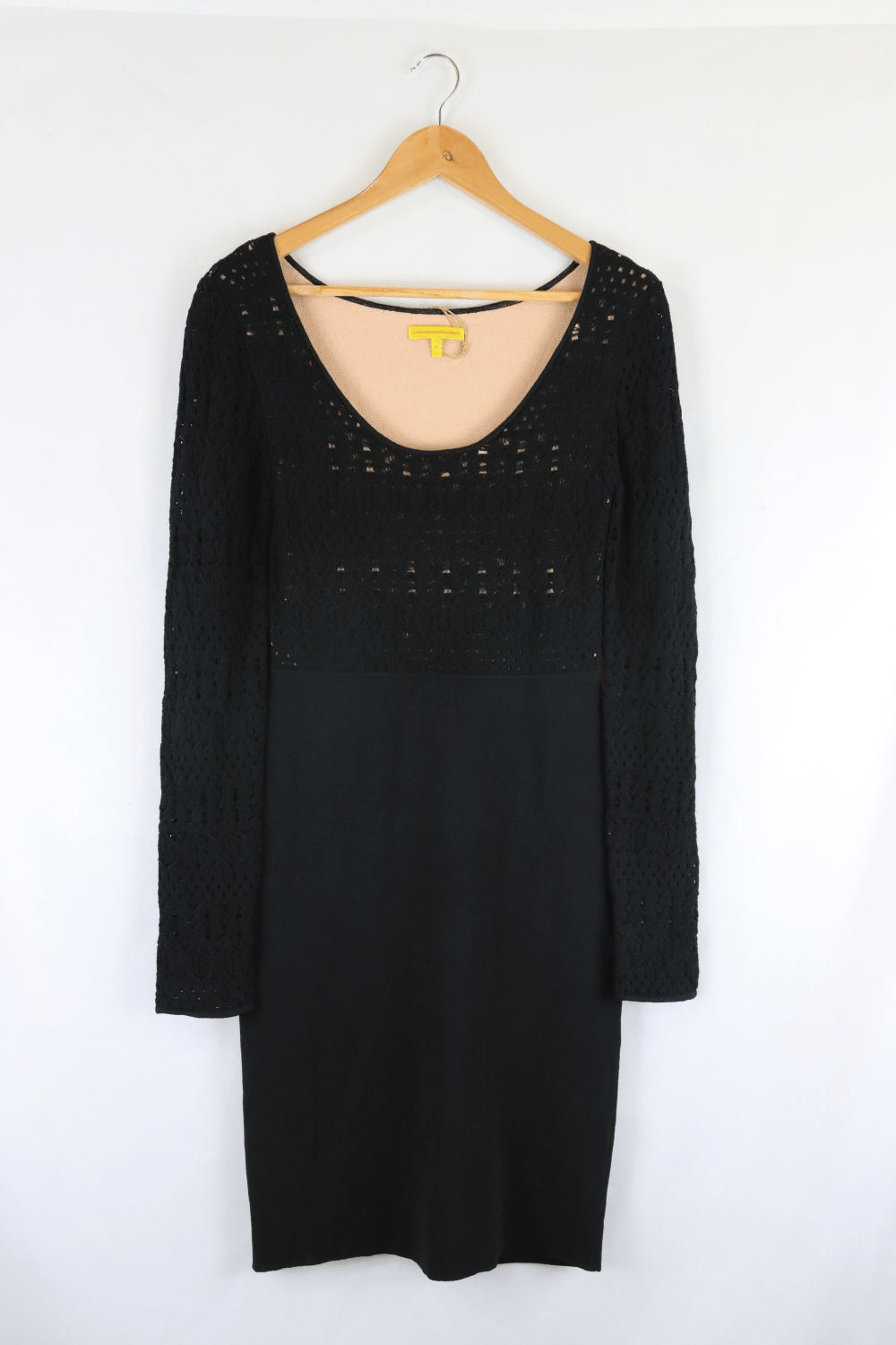 Catherine Malandrino Black Knitted Dress M