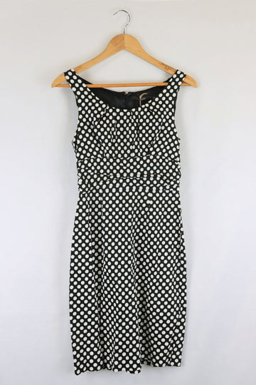 Events Polka Dot Black And White Dress 10