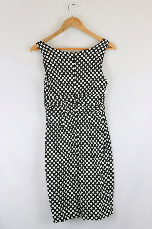 Events Polka Dot Black And White Dress 10