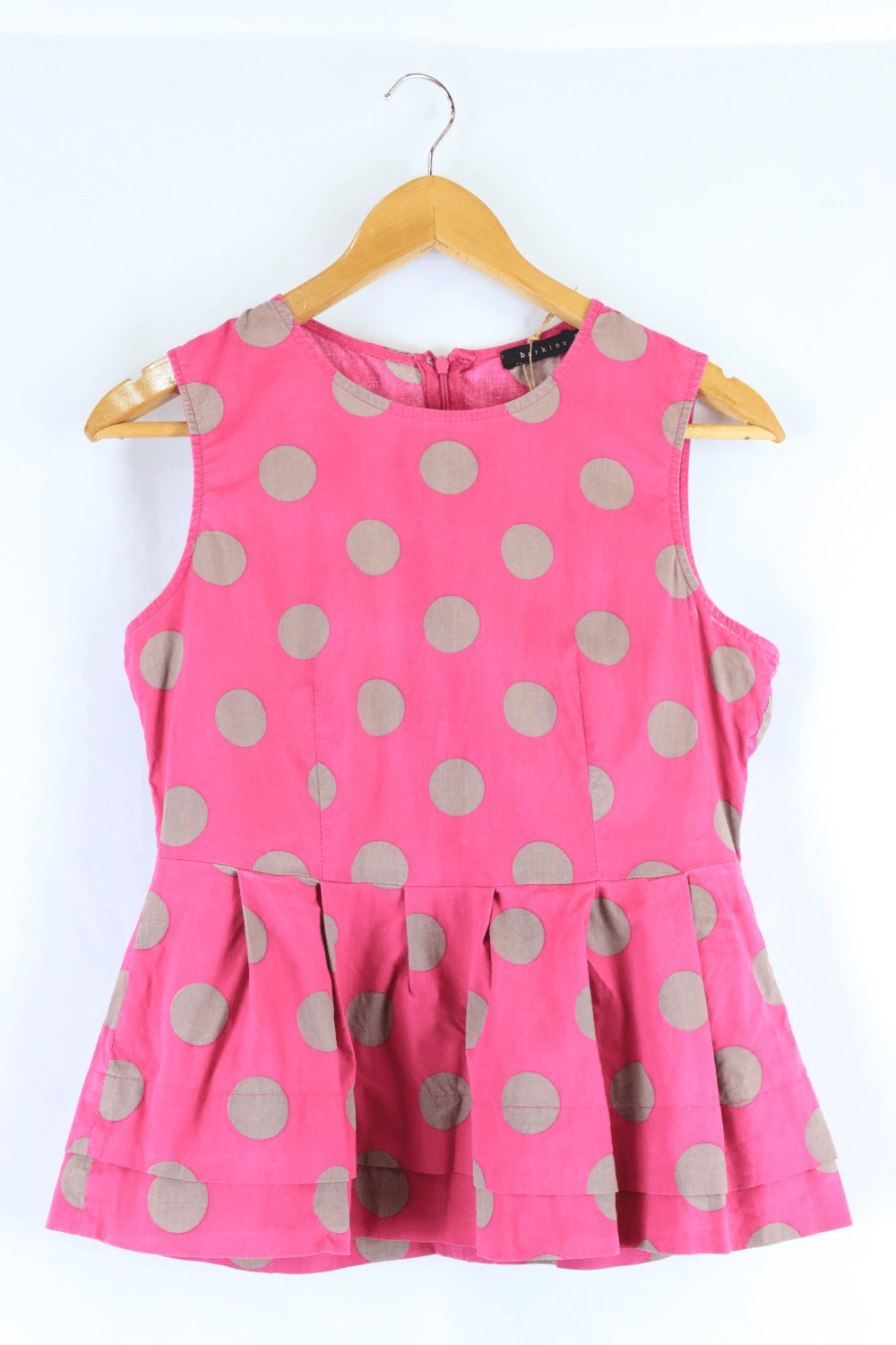 Barkins Pink Polka Dot Top10