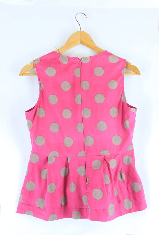 Barkins Pink Polka Dot Top10