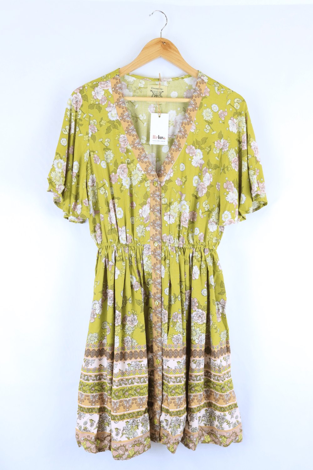 Dreamcatcher Green Floral Dress 8