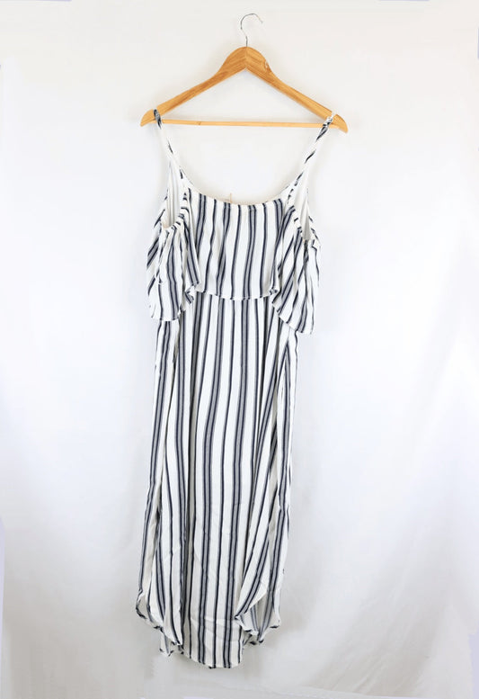 Decjuba Black And White Dress L