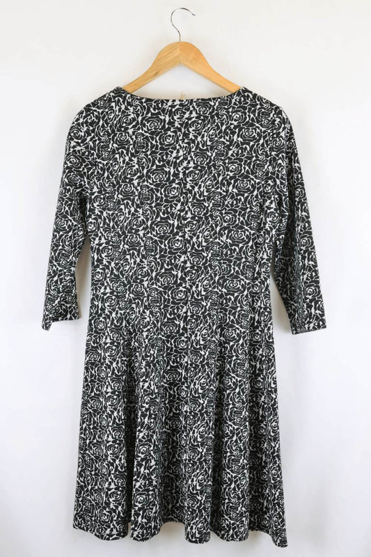 Regatta Black And White Floral Dress 12