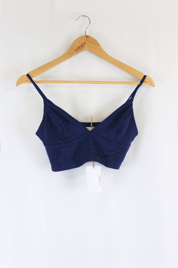 Kookai Cropped Navy Top 2 (6)