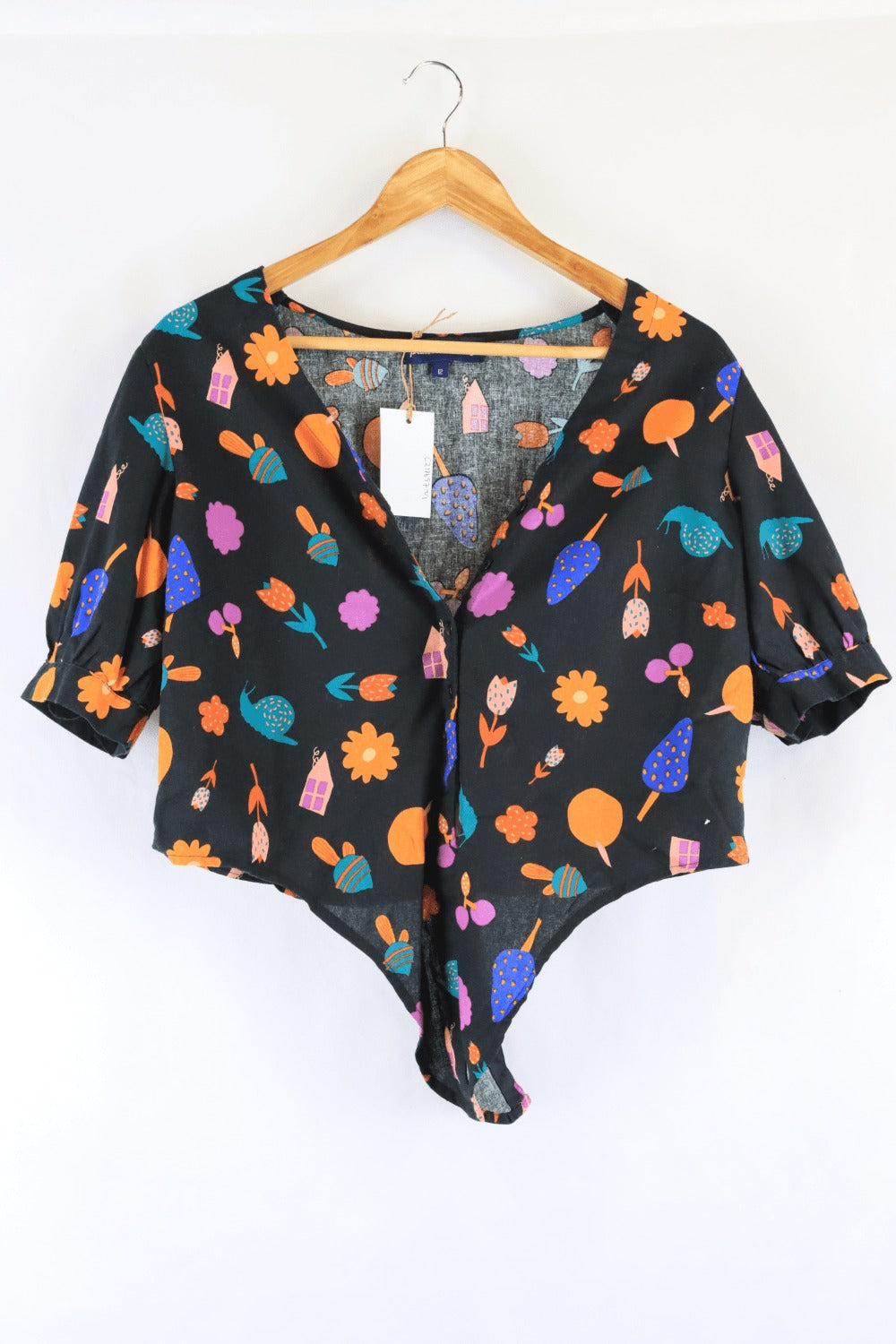 Princess Highway Floral Top Black Multi 12