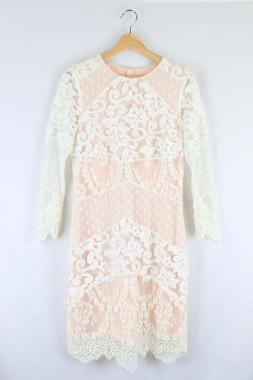 Alannah Hill White Lace Mini Dress 12