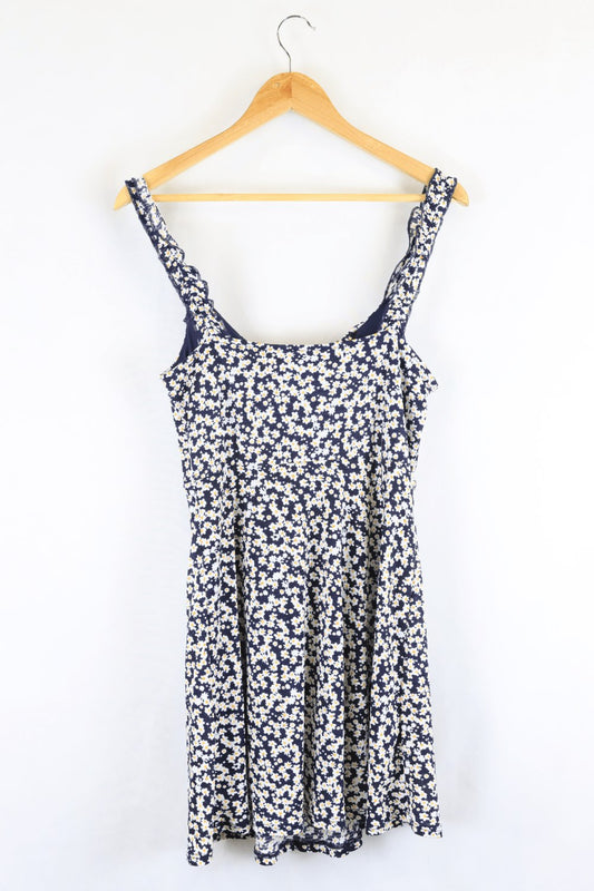 Sportsgirl Blue And White Dress XXS