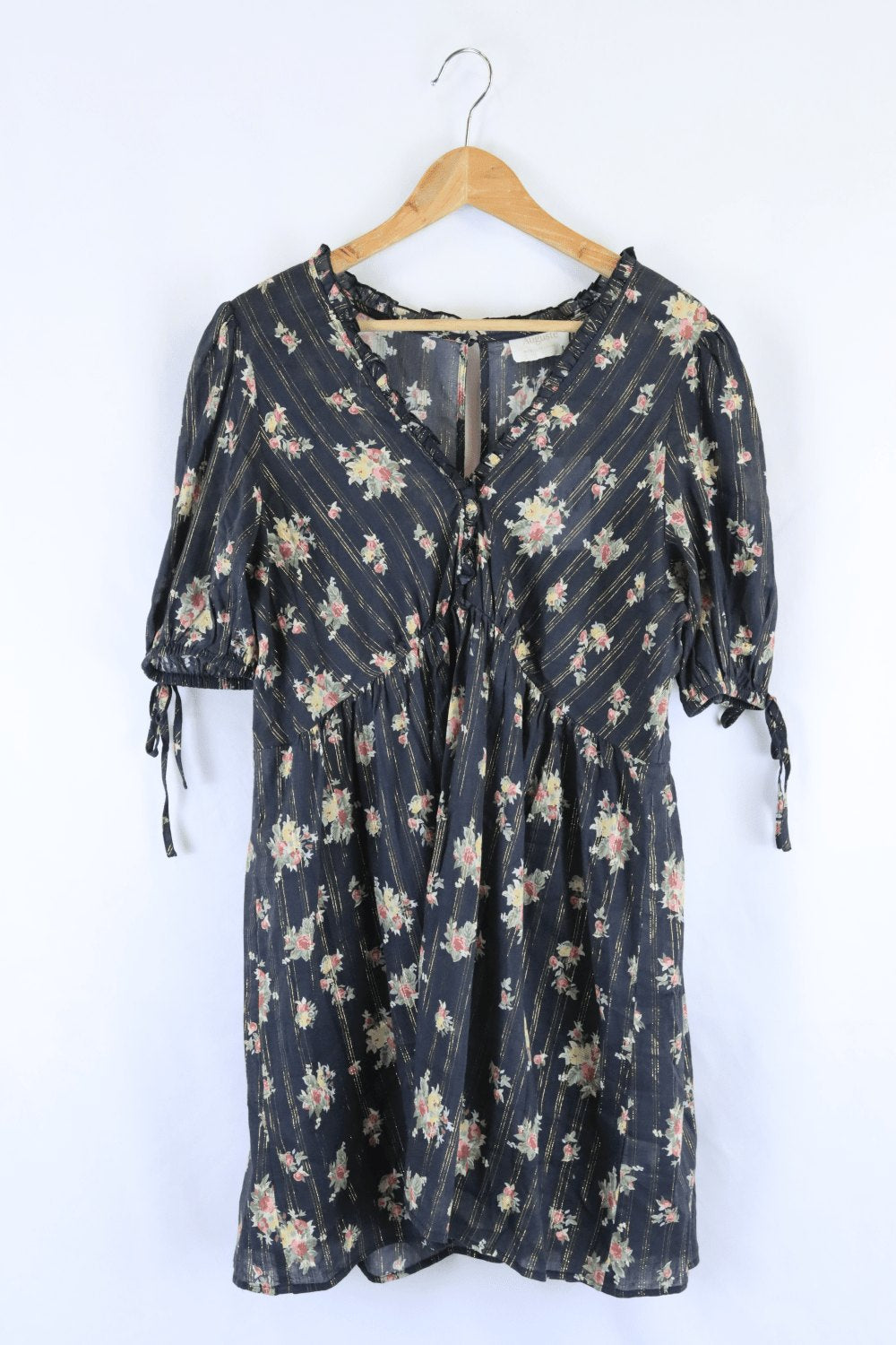 Auguste Black Floral Dress 12