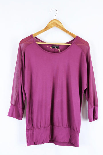 Jeanswest Purple Long Sleeve Top M