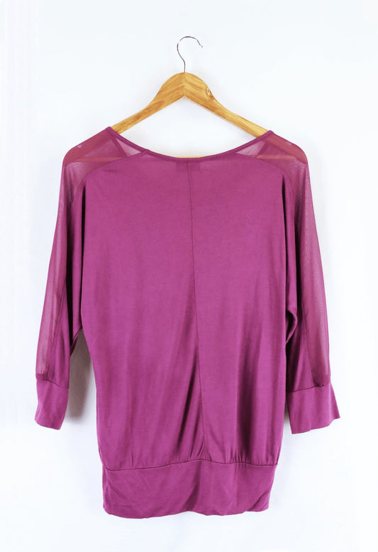 Jeanswest Purple Long Sleeve Top M