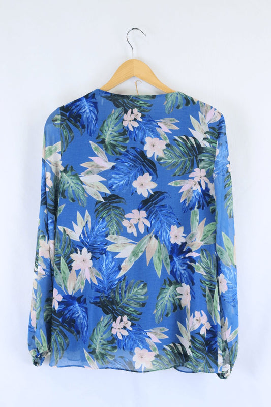 Just Jeans Floral Blue Top 12