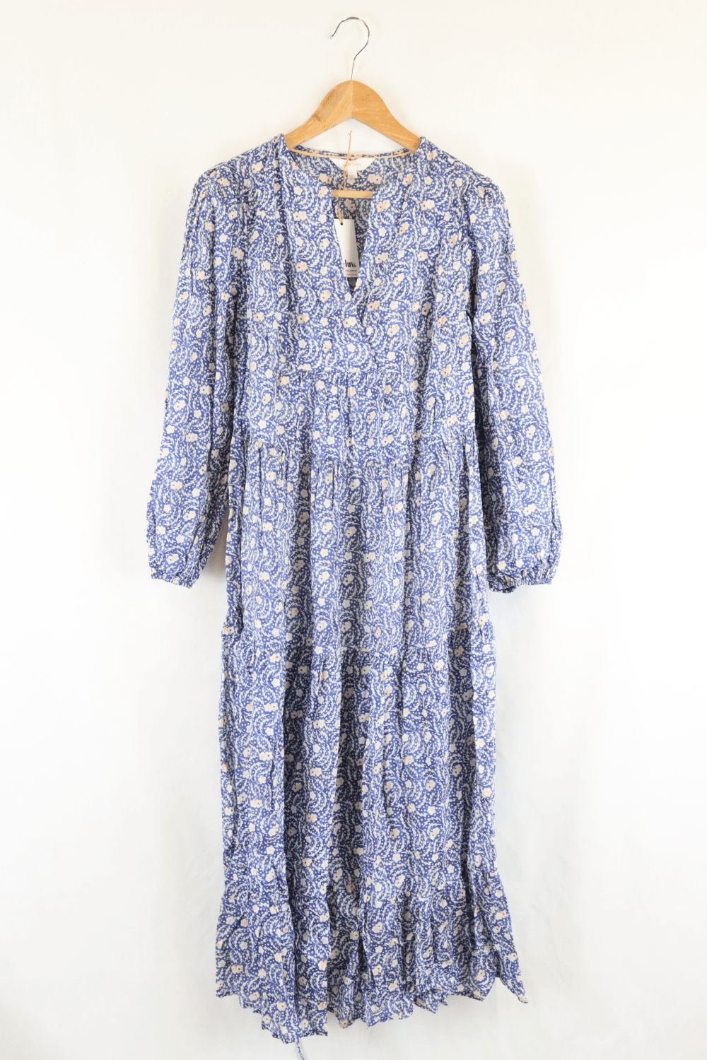 Per Una Blue Floral Maxi Dress 8