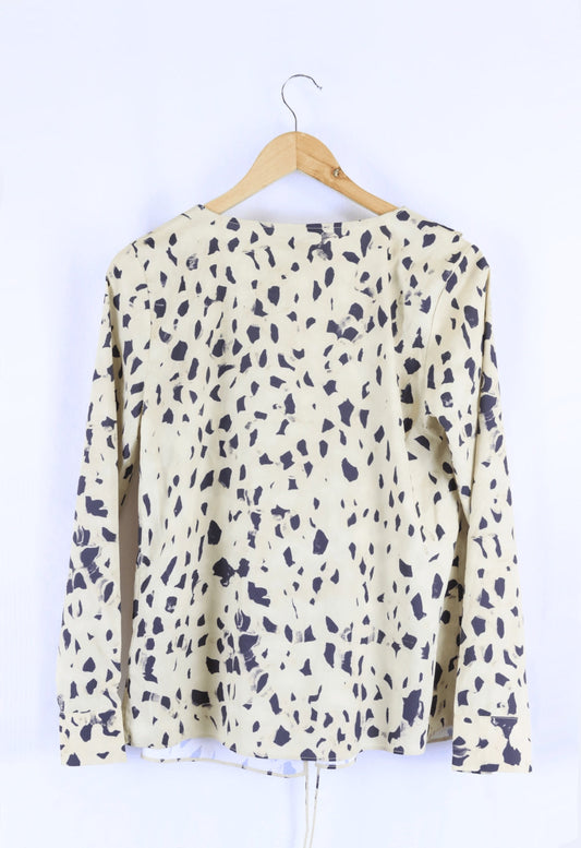 H&M Beige Printed Blouse 8