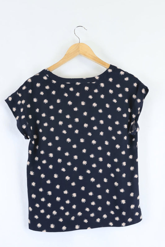 Basque Navy Printed T-Shirt 8