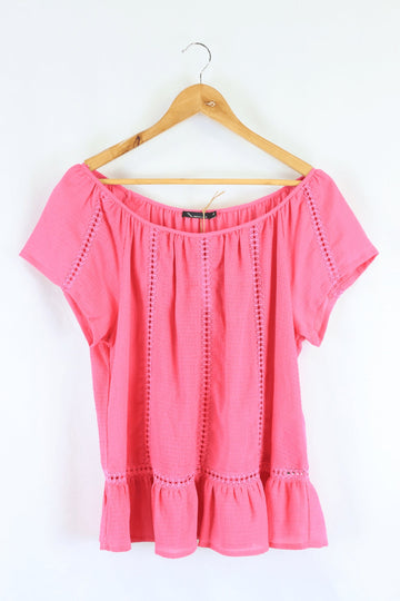 Renuar Pink Short Sleeve Top S