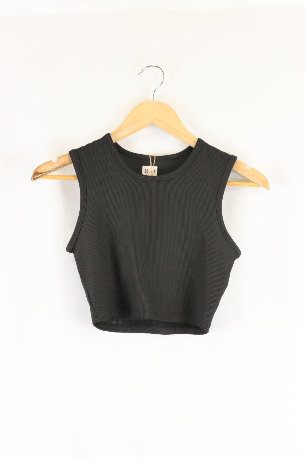 Blush Black Cropped Singlet S