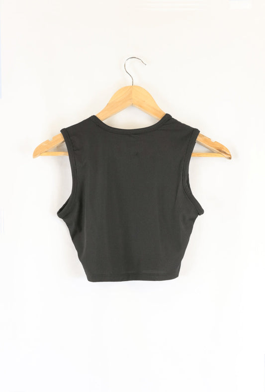 Blush Black Cropped Singlet S