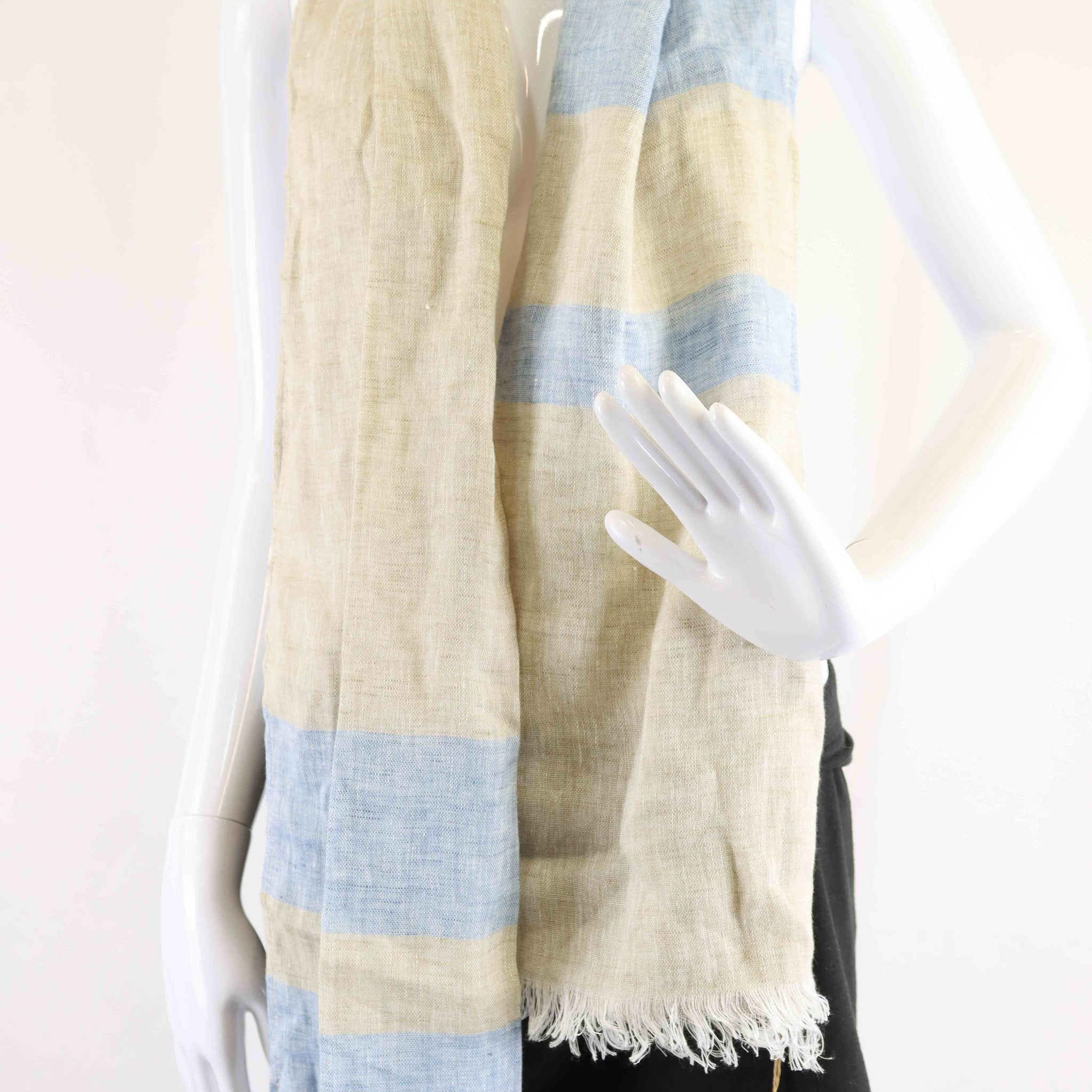 Blue And Brown Scarf