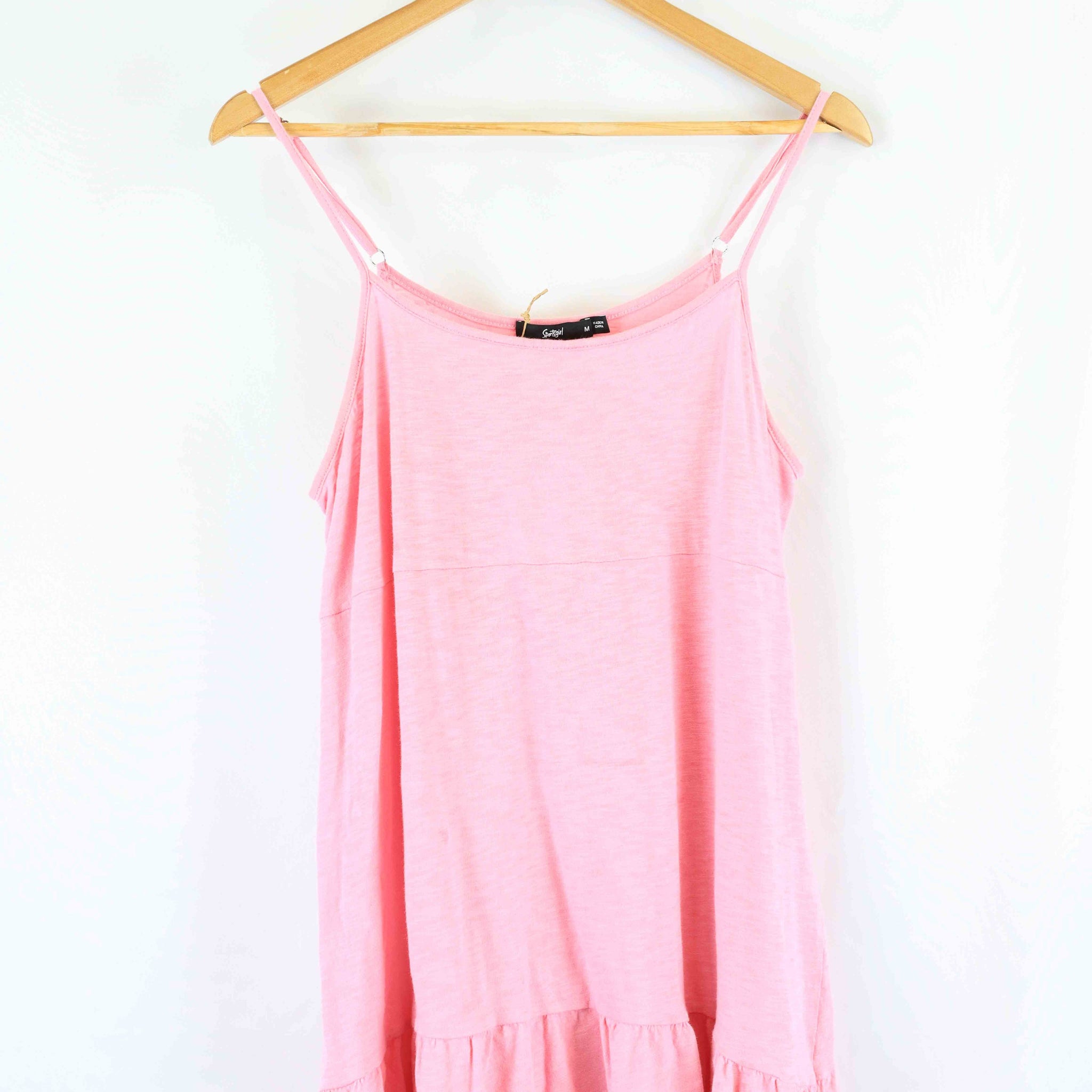 Sportsgirl Pink Peplum Top M