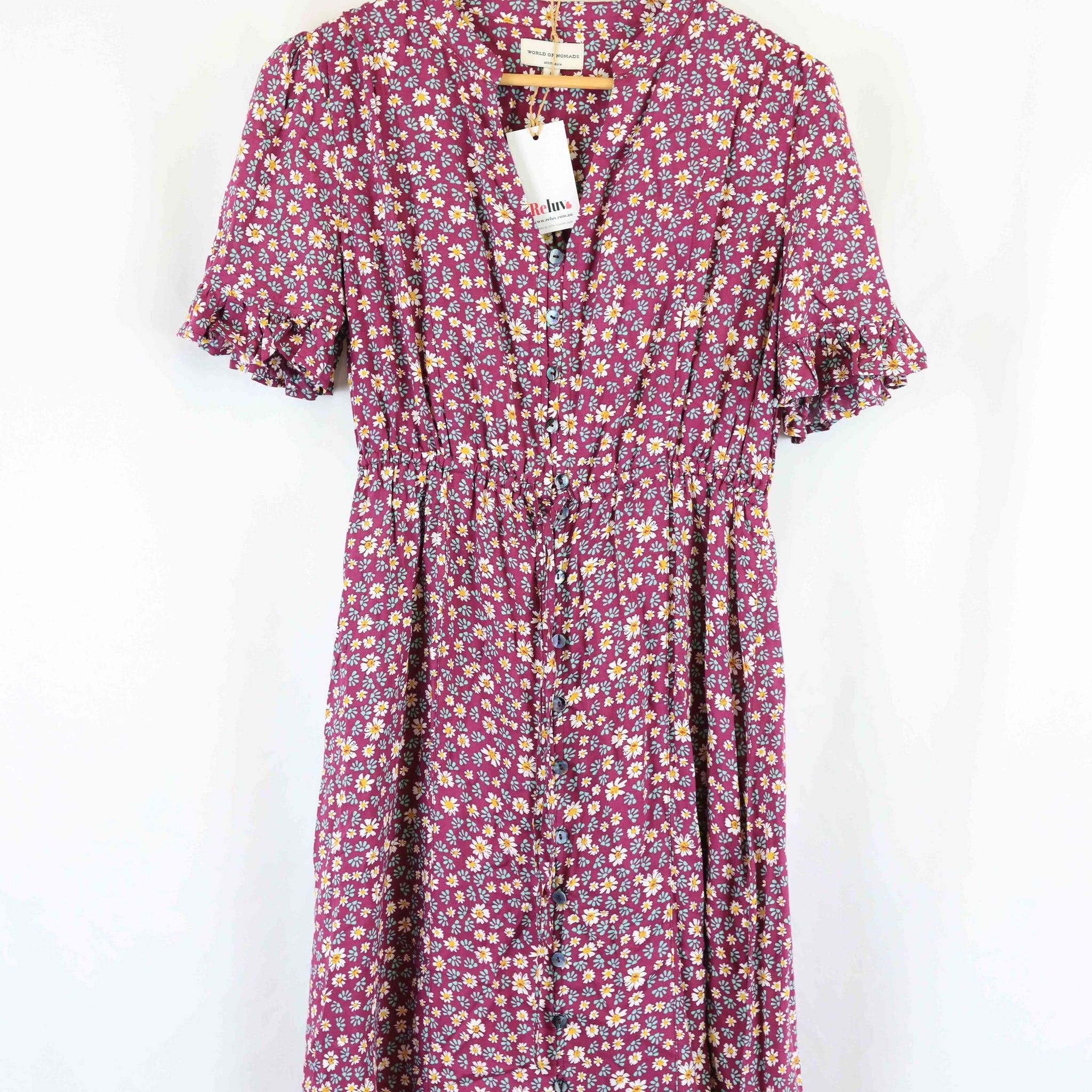 World Of Nomads Purple Floral Dress S