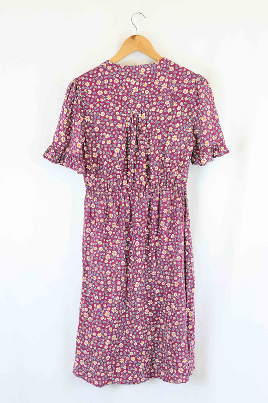 World Of Nomads Purple Floral Dress S