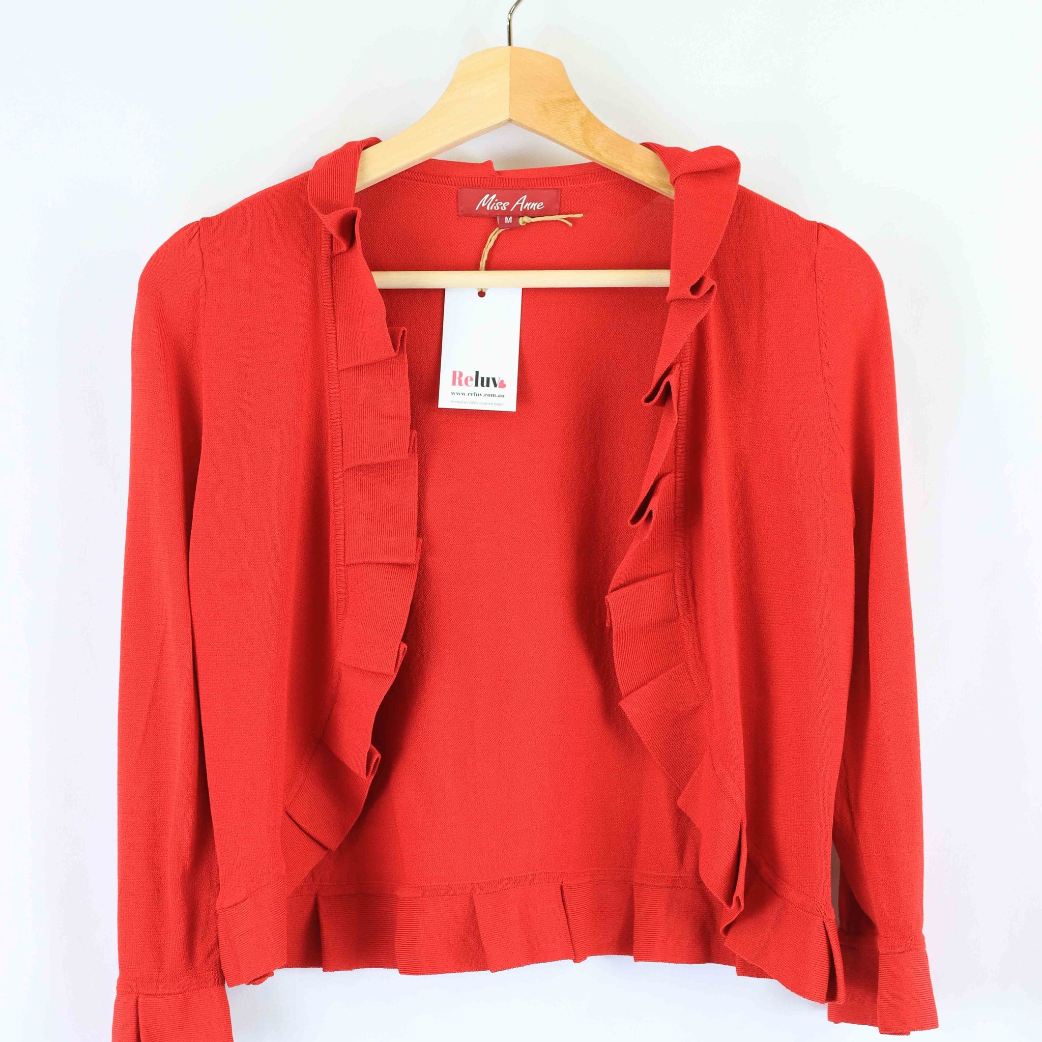 Miss Anne Red Cardigan M