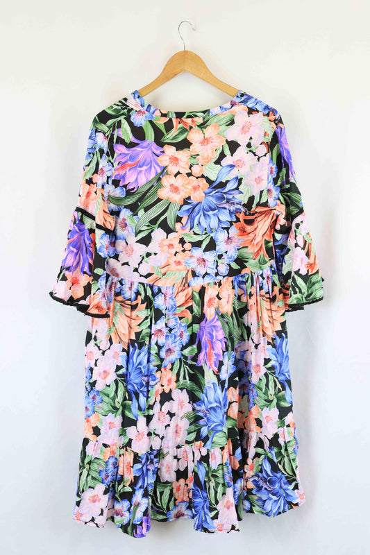 Jaase Floral Dress M