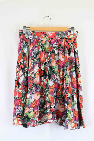 Simple Love Floral Skirt M