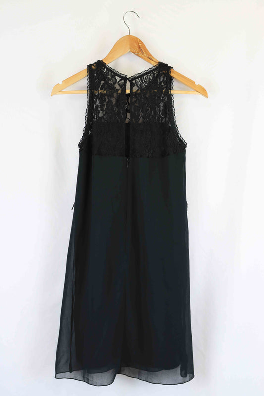 Kensie Black Lace Dress S