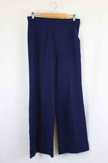 Lugano Vintage Blue Wool Pants 16