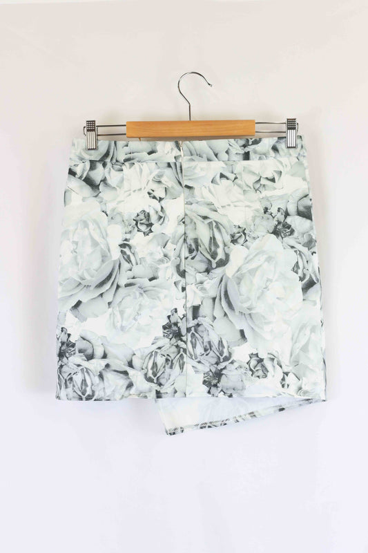 Cherry Black And White Skirt S