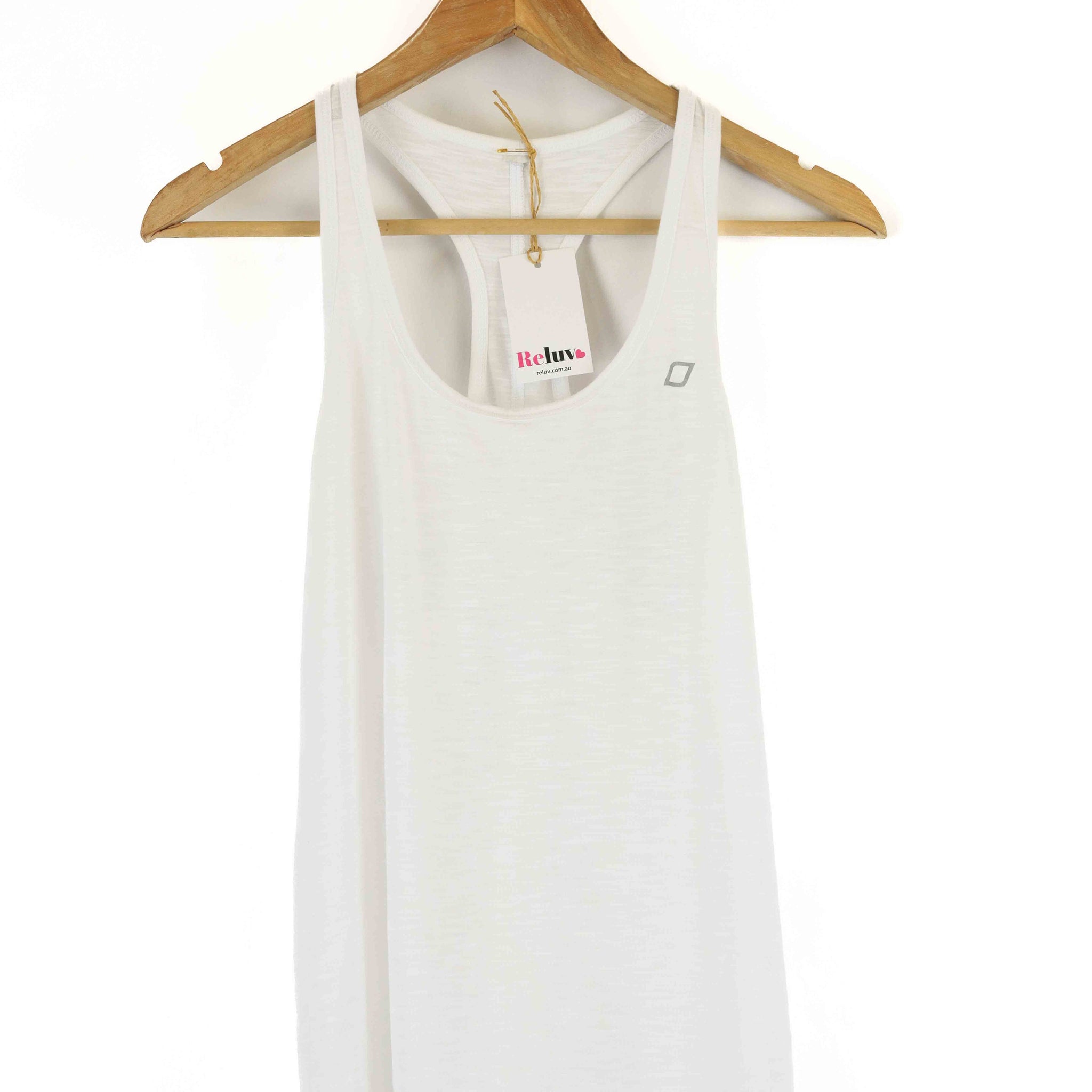 Lorna Jane White Sports Tank Top L