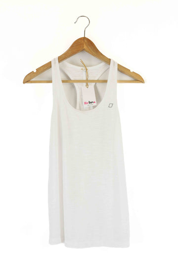 Lorna Jane White Sports Tank Top L