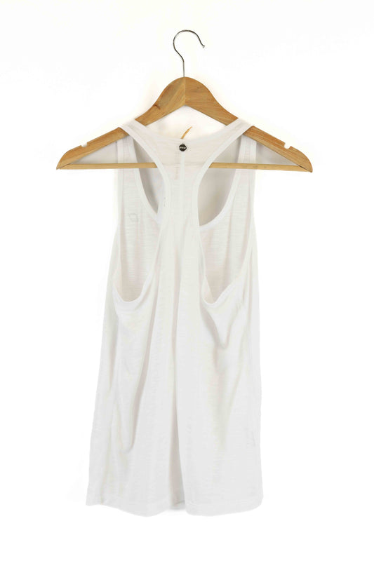 Lorna Jane White Sports Tank Top L