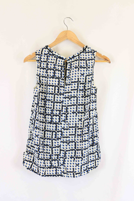 Marcs Patterned Blue Top 8