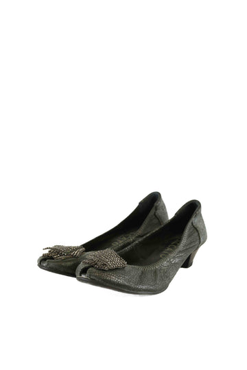 Staccato Black Sparkle Ballet Flats 38