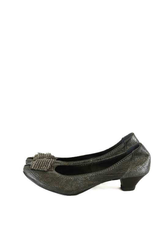 Staccato Black Sparkle Ballet Flats 38